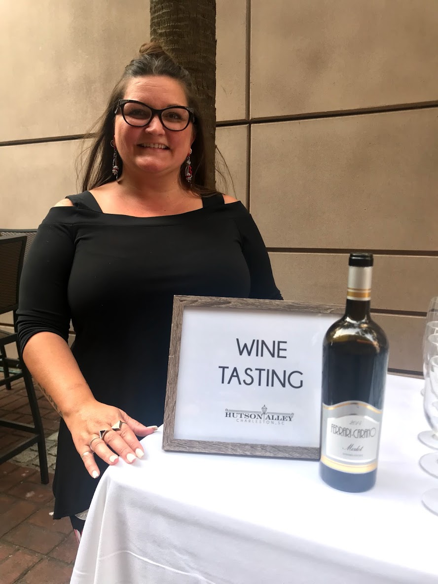 Southern Glazers Help at Hutson Alley offering Wine Tastings